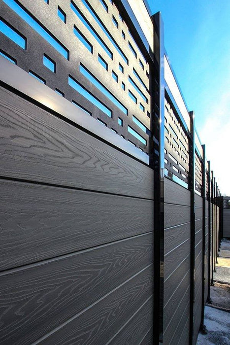 Composite wood fencing